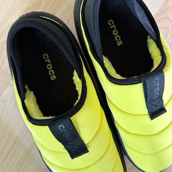 NWOT Crocs Classic Puff Moc Slip-On Yellow W/10 M/8 - Picture 4 of 6